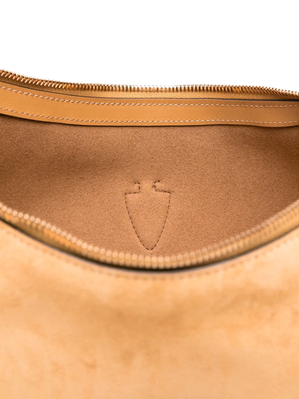 Tod's Timeless suède schoudertas met T-gesp Bruin