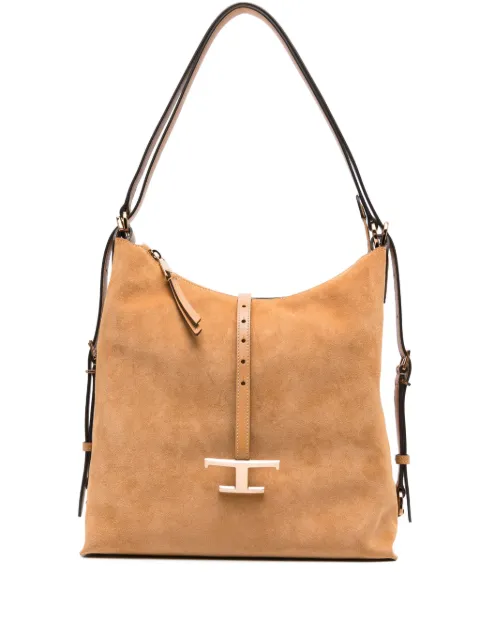Tod's Timeless suede T-buckle shoulder bag