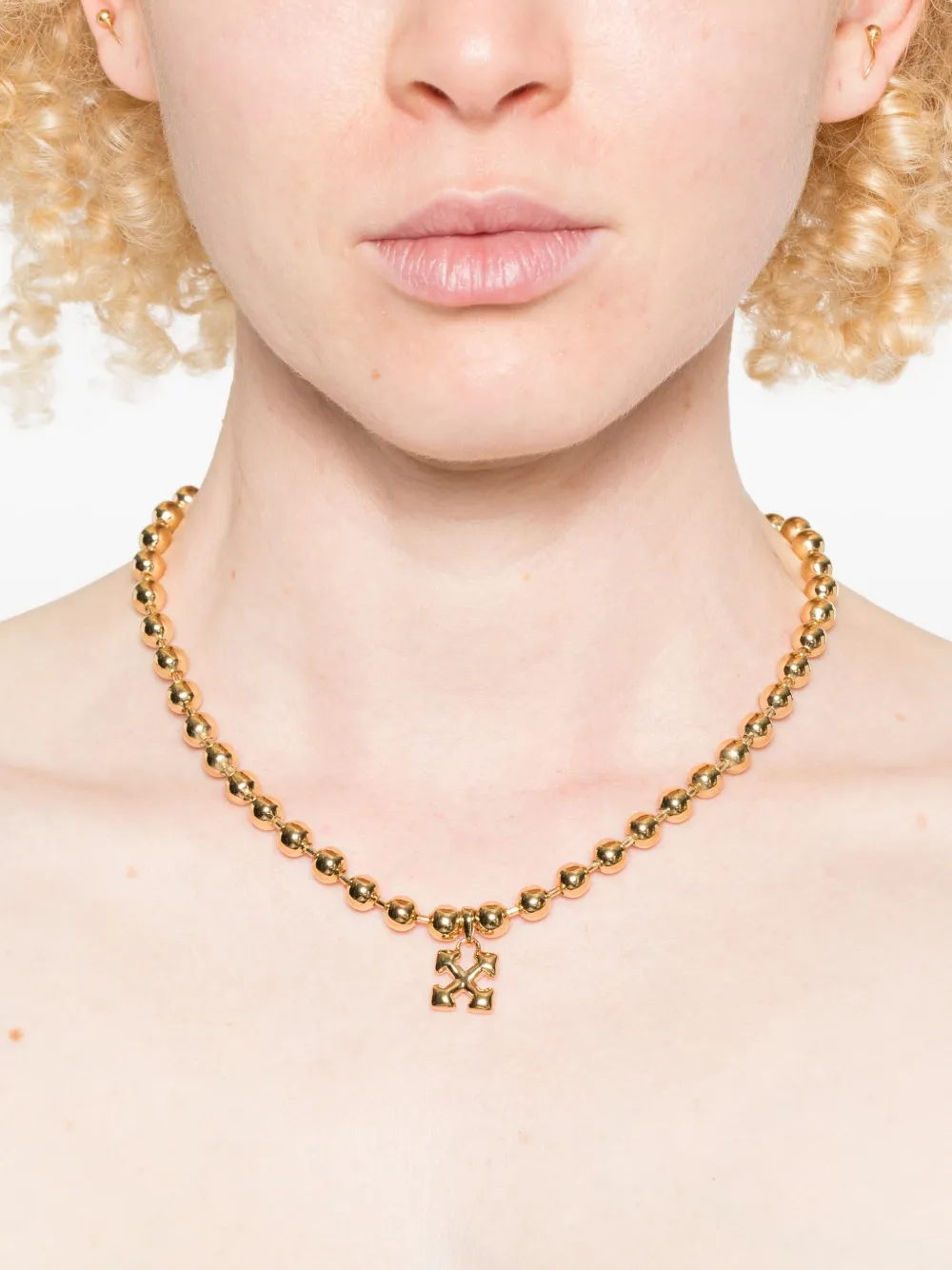 Off-White Halsketting met schakels - Goud