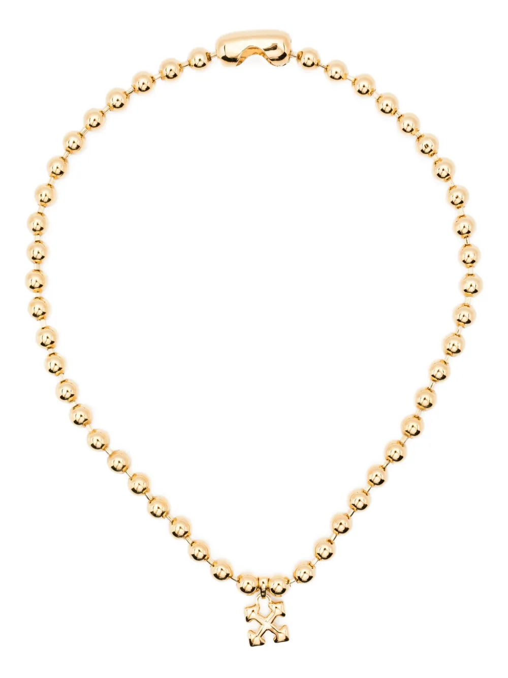 Off-White ball-chain necklace | Gold | Image 1