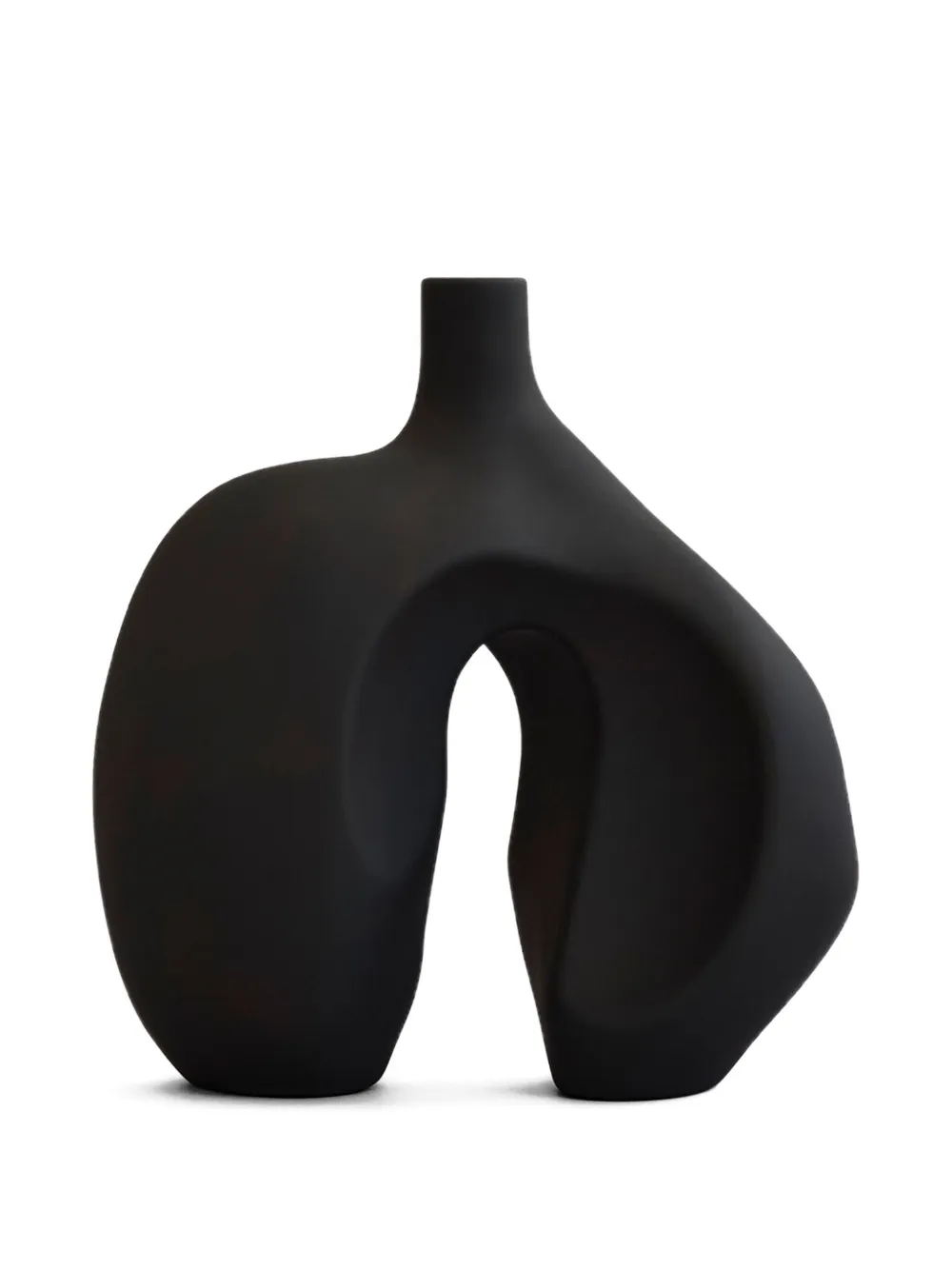 101 Copenhagen small Ni abstract-shape vase (30cm x 22cm) | Black | Image 1