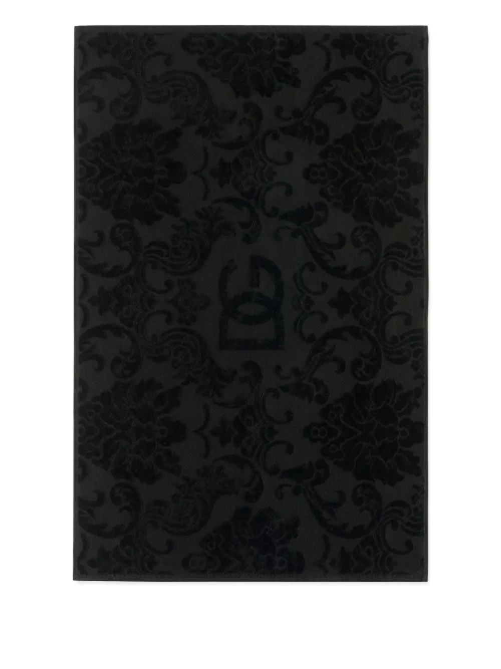 Dolce & Gabbana Casa Jacquard Logo Bath Mat (87cm X 54cm) In Black