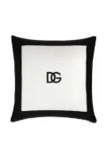 Dolce & Gabbana Casa monogammed square cushion (60cm x 60xm) - White