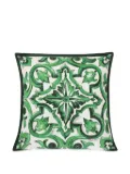 Dolce & Gabbana Casa Maiolica tile cushion - Green