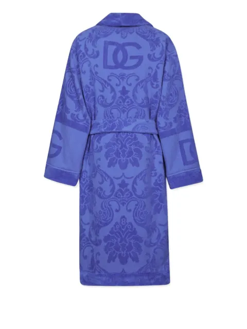 Dolce & Gabbana Casa jacquard logo bathrobe