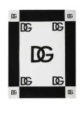 Dolce & Gabbana Casa monogammed cotton blanket (173cm x 1cm) - Black