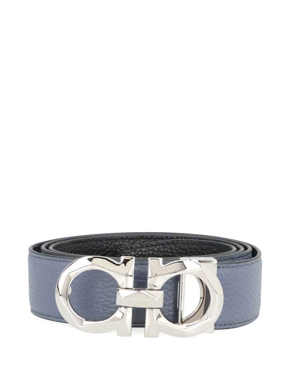 Ferragamo Gancini leather belt Blauw