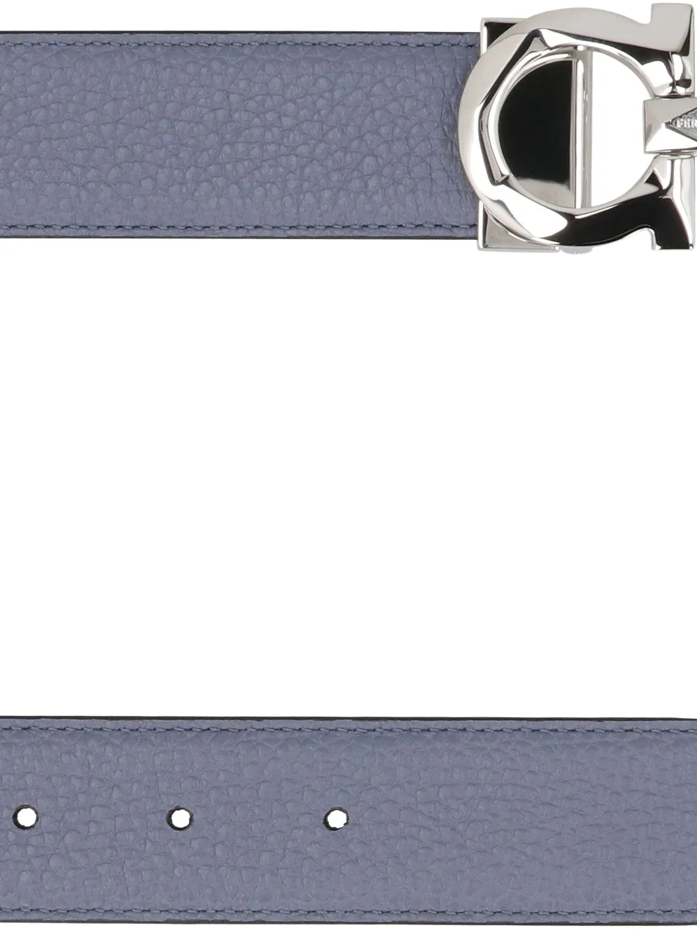 Ferragamo Gancini leather belt Blauw