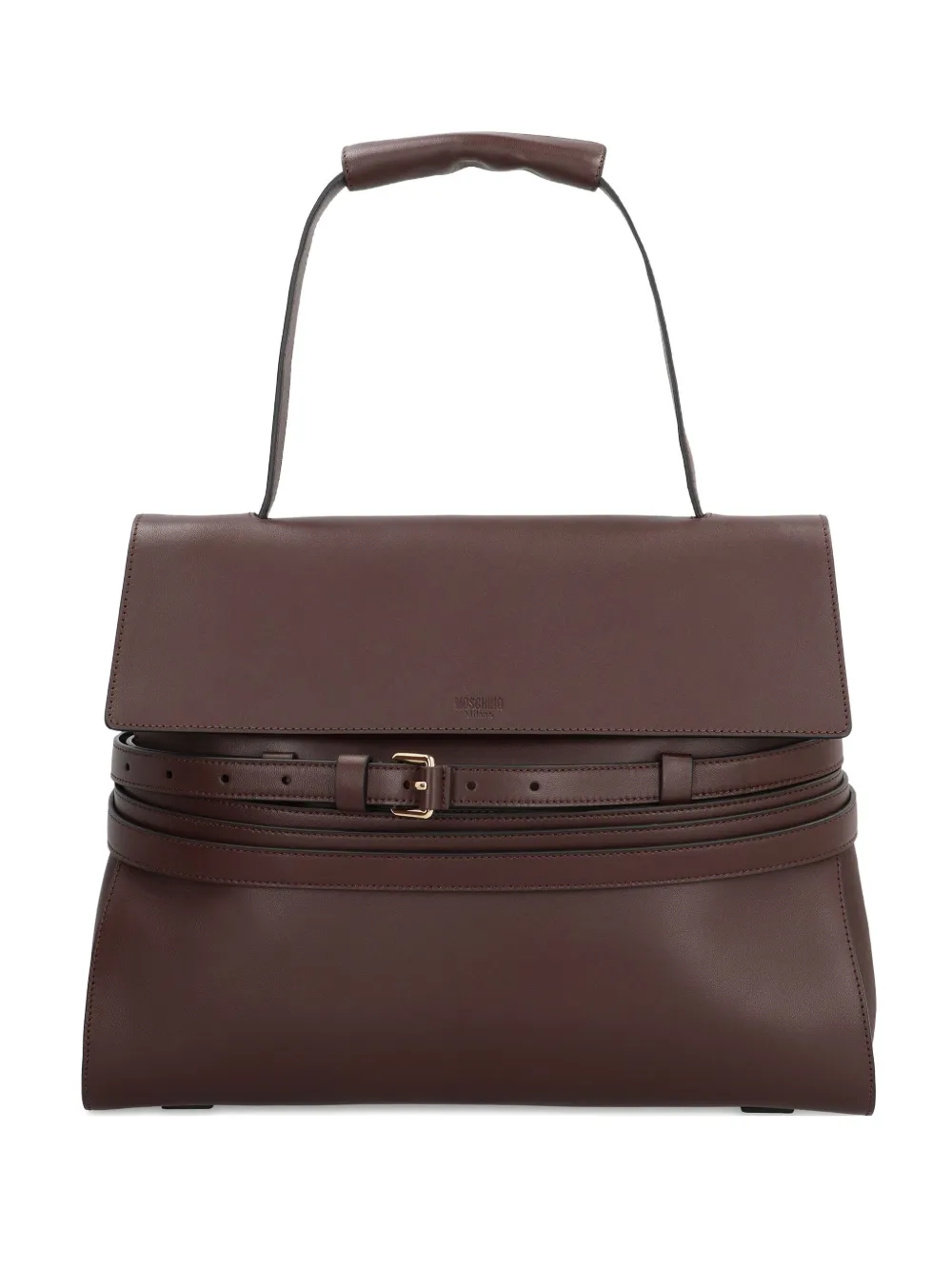 Moschino belted top-handle tote bag Bruin