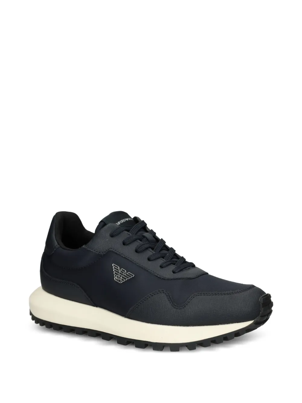 Emporio Armani logo-appliqué panelled sneakers | Low-Tops | Image 2