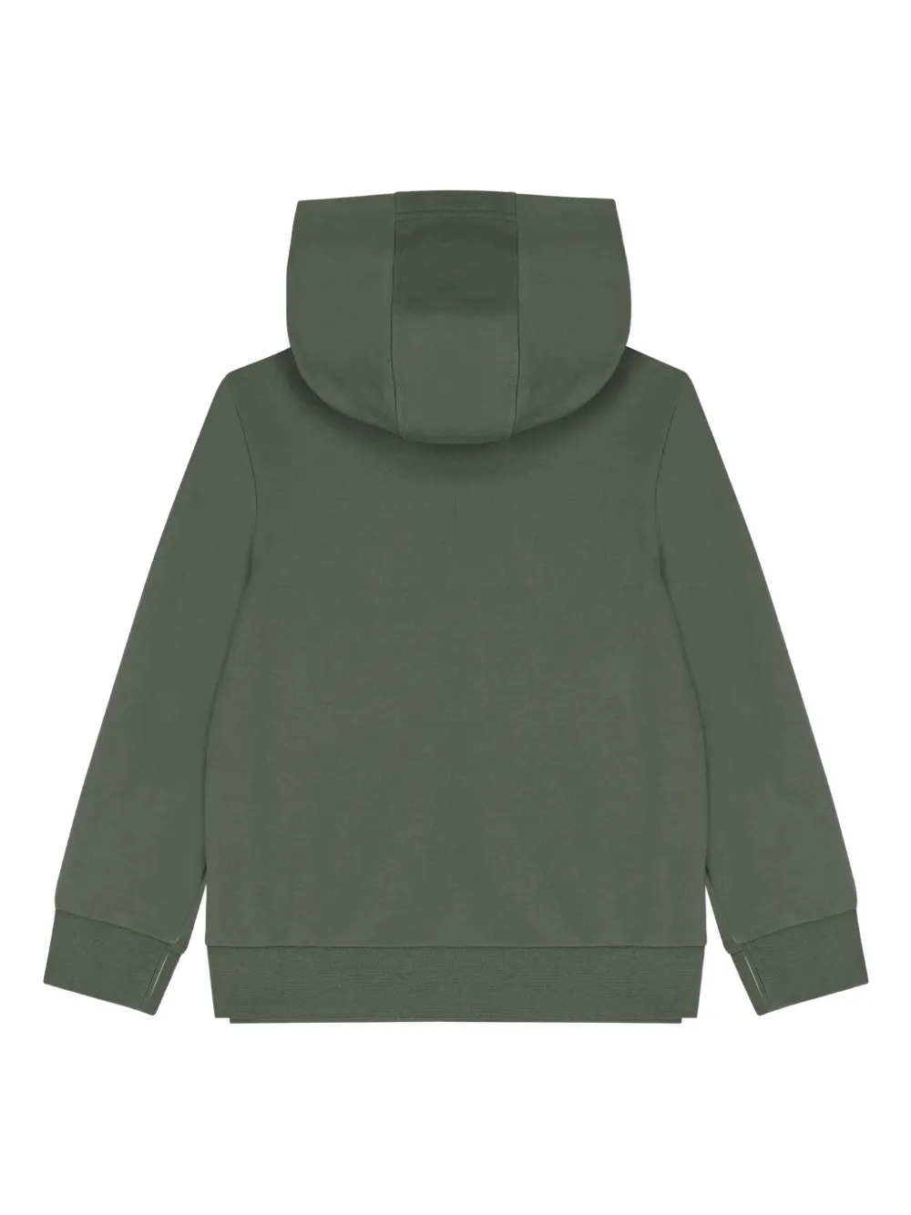 Emporio Armani Kids logo-embroidered hooded tracksuit Groen