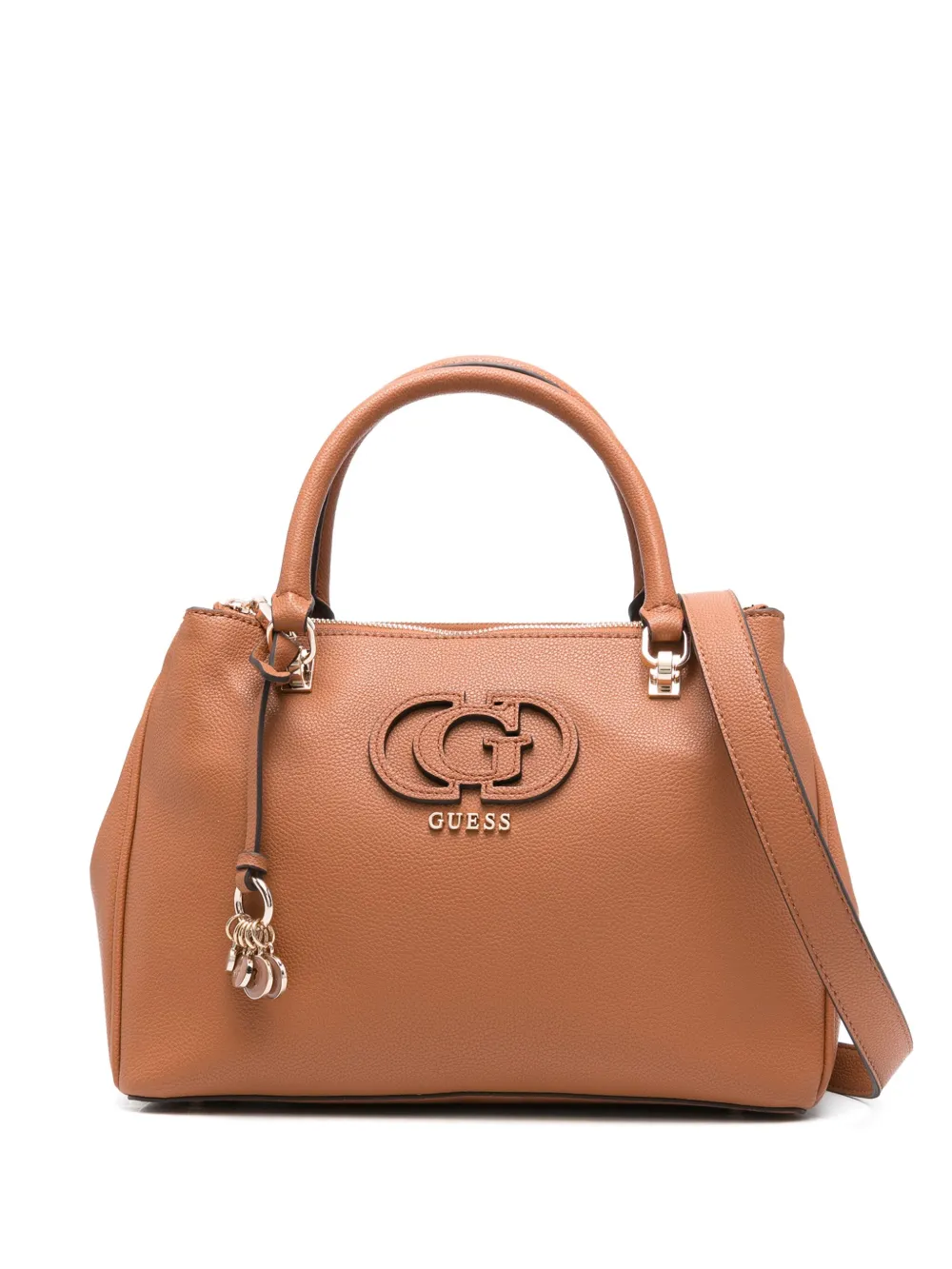 GUESS USA logo-plaque tote bag | Brown | Image 1