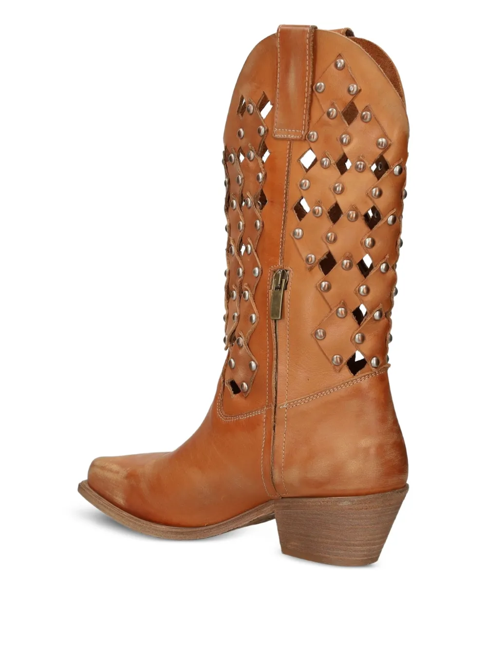 Metisse Laarzen met studs en uitgesneden details Bruin