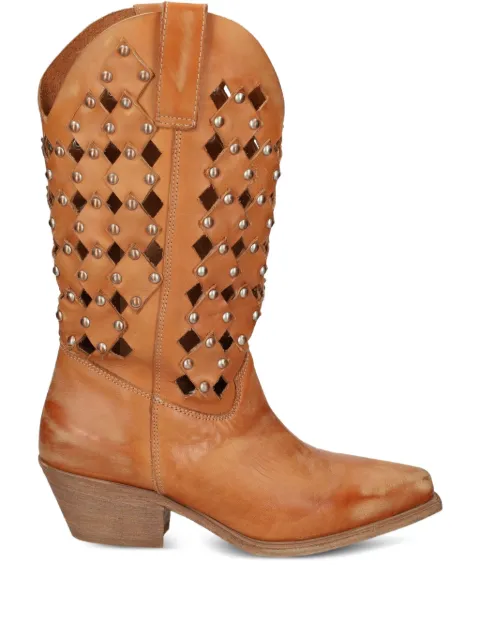 Metisse studded cut-out boots