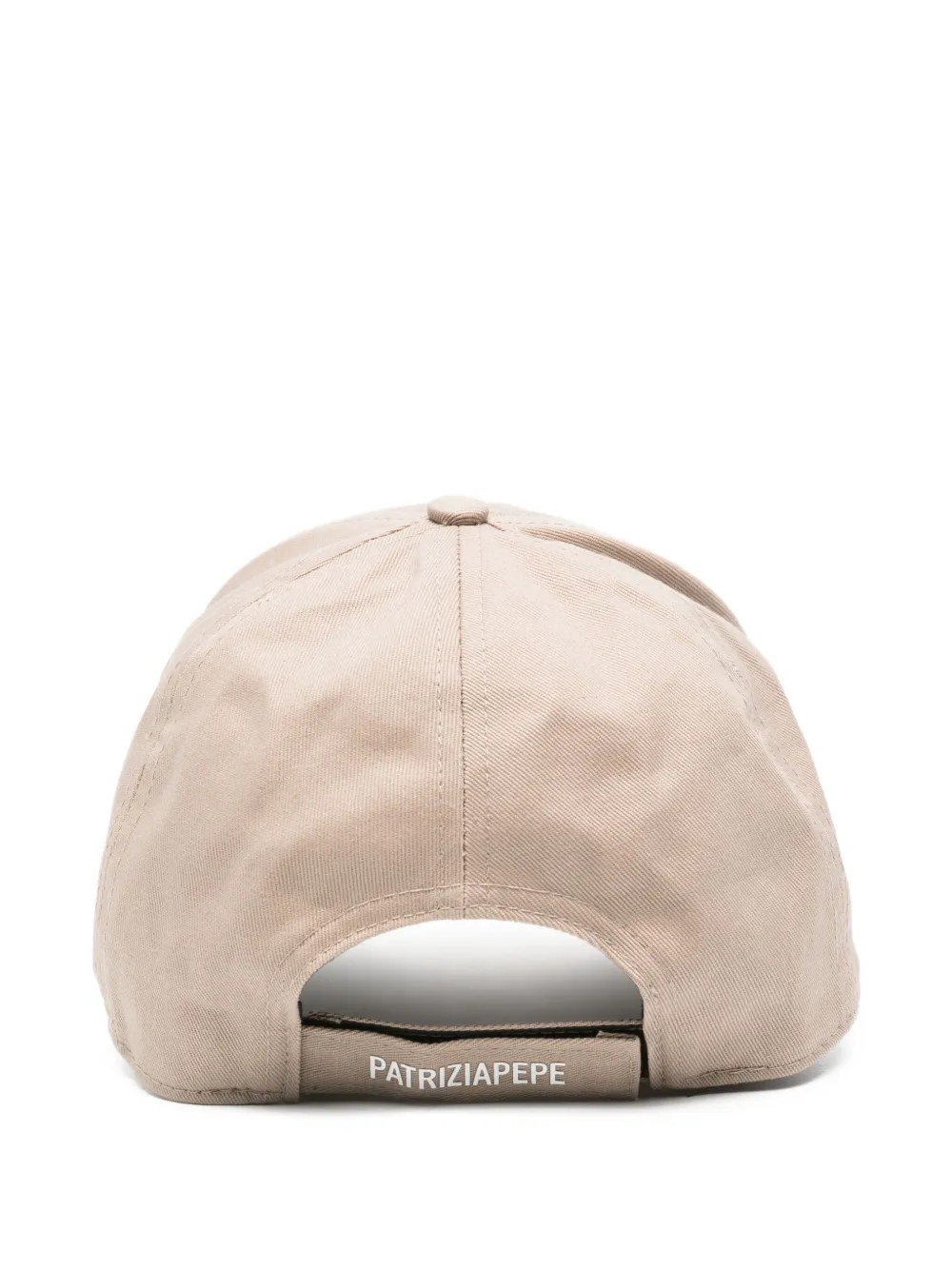 Patrizia Pepe Honkbalpet met logopatch - Beige