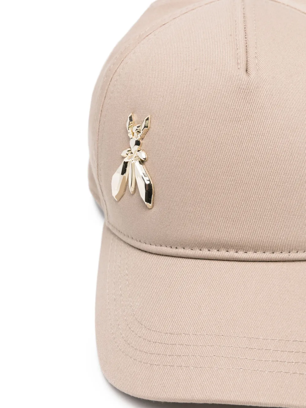 Patrizia Pepe Honkbalpet met logopatch Beige