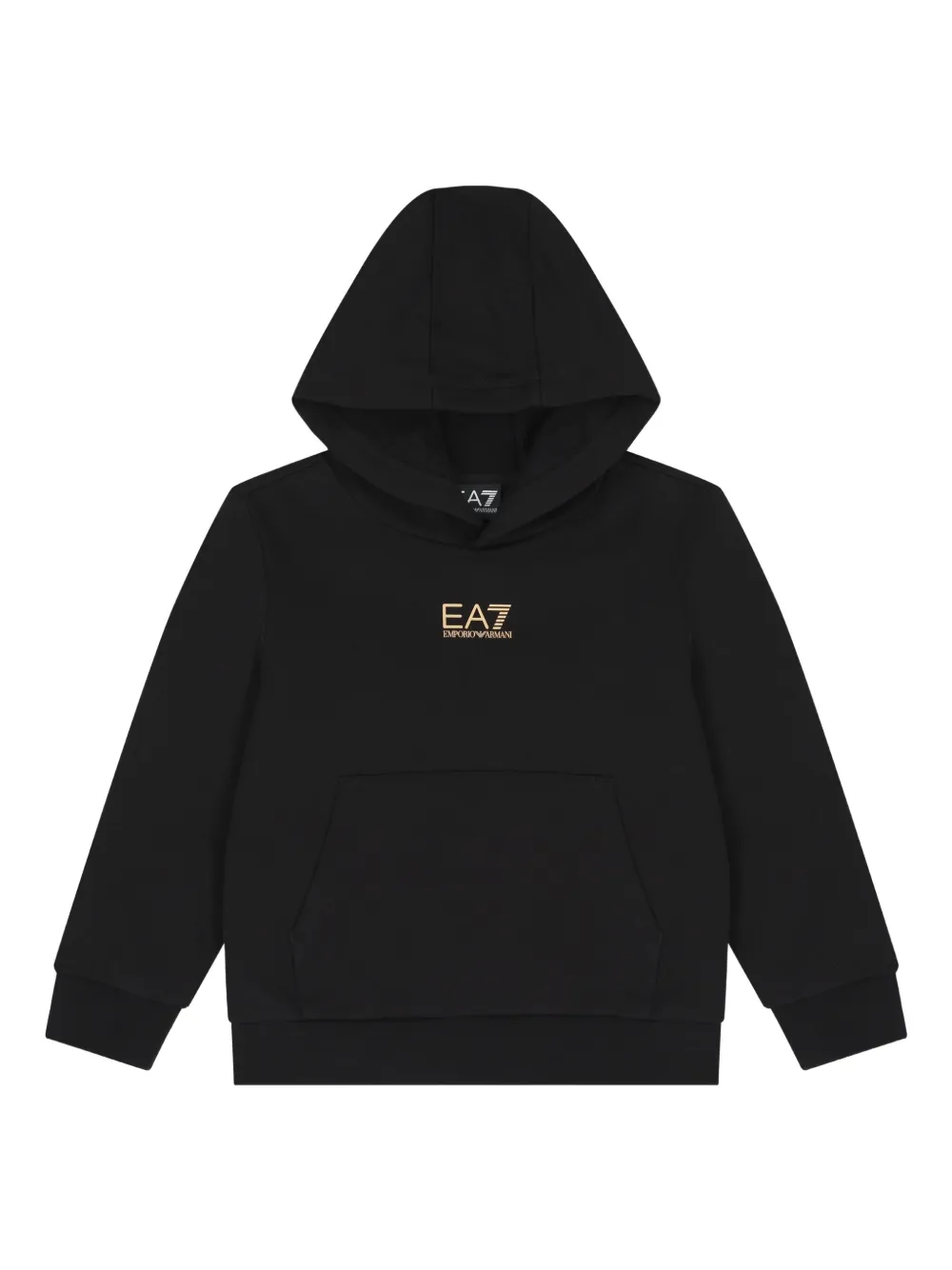 Emporio Armani Kids logo-embroidered tracksuit Zwart