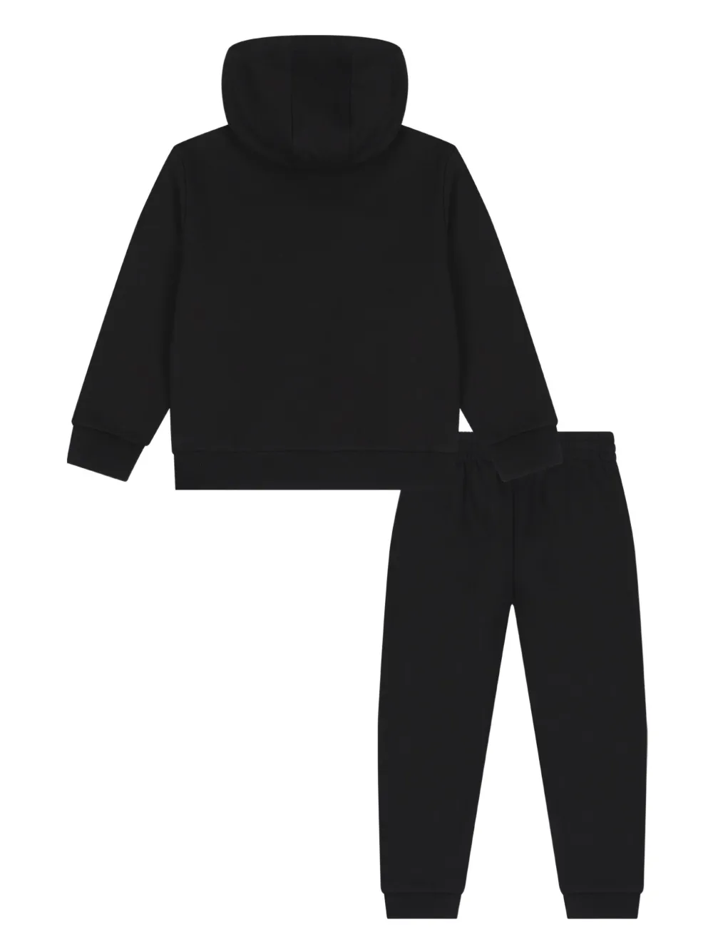 Emporio Armani Kids logo-embroidered tracksuit Zwart