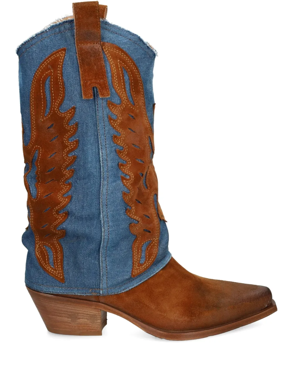 50mm denim cowboy boots