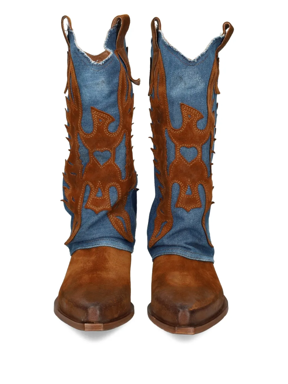 Metisse Denim cowboylaarzen Bruin