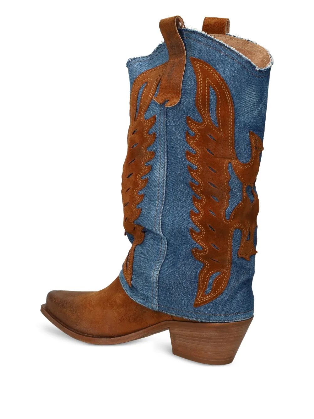 Metisse Denim cowboylaarzen Bruin