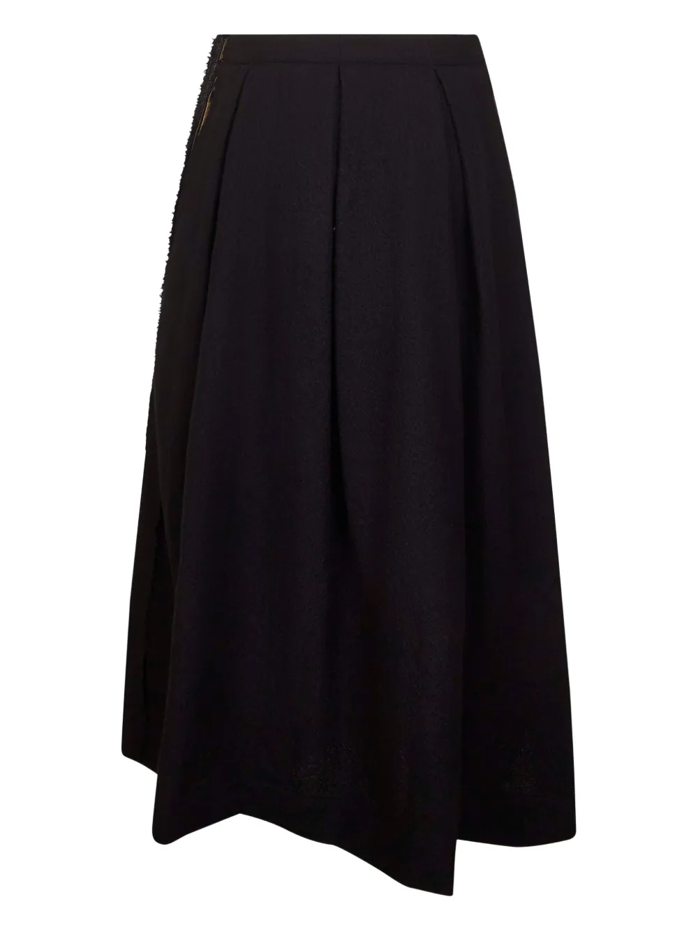 pleated midi skirt