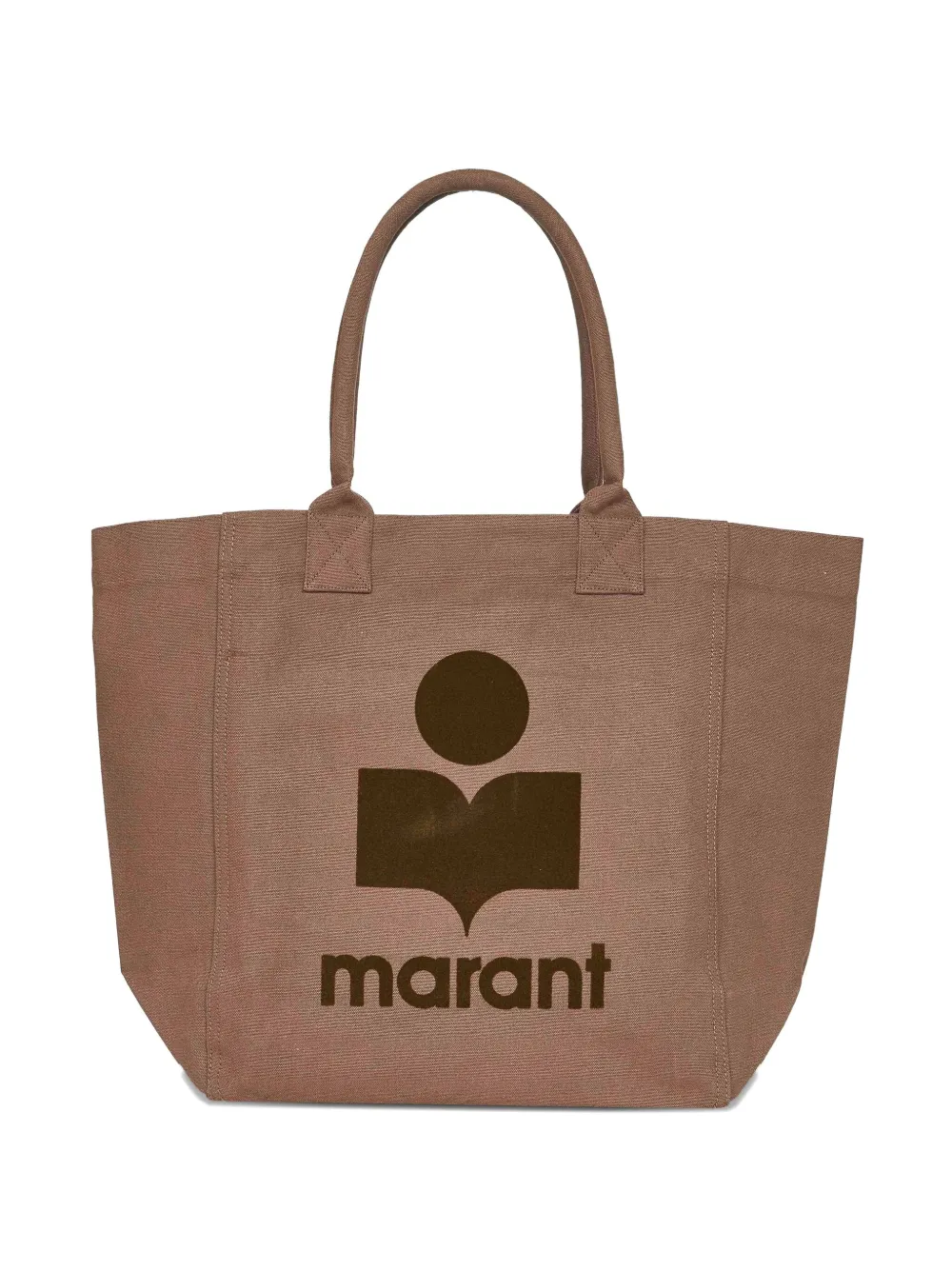 ISABEL MARANT medium logo-print tote bag 67KI Green