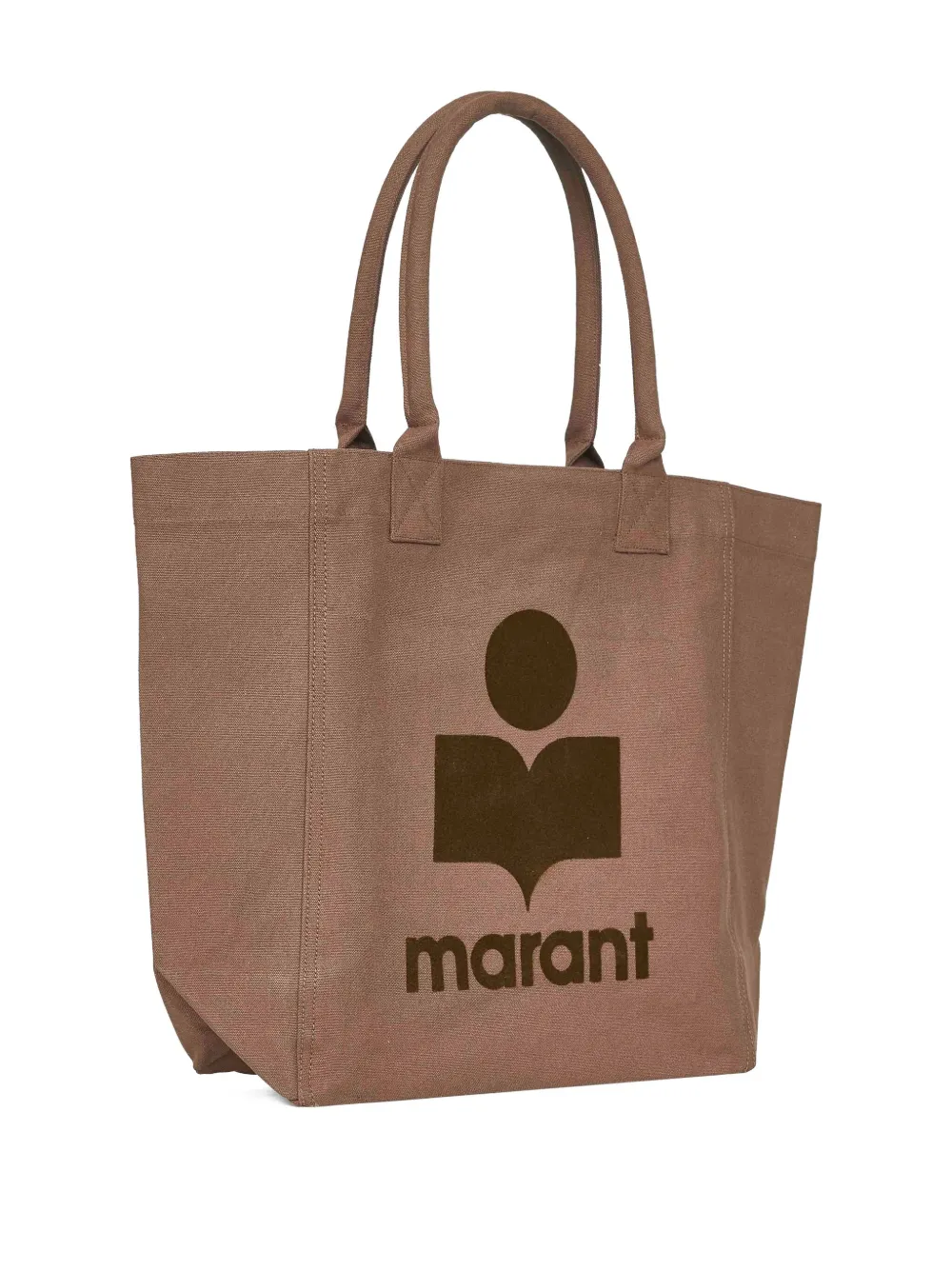 ISABEL MARANT medium logo-print tote bag - 67KI Green