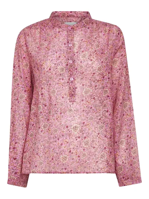 MARANT ÉTOILE Maria floral-print band-collar shirt