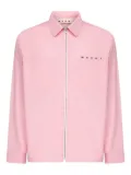 Marni patch-pocket shirt jacket - Pink