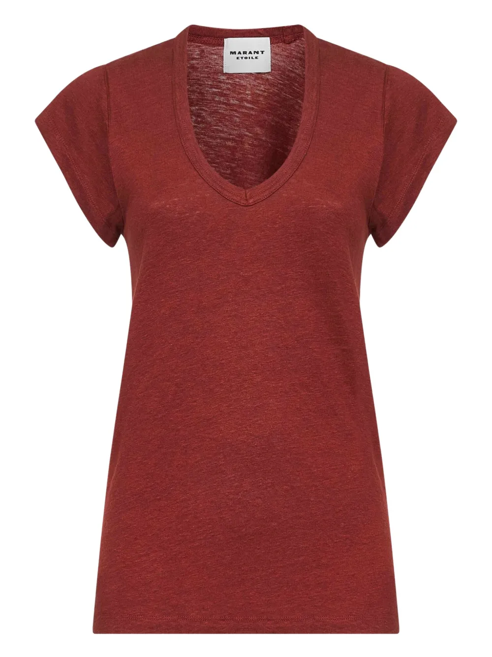 MARANT ÉTOILE ribbed V-neck T-shirt
