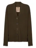 Uma Wang buttoned ribbed cardigan - W480 Green