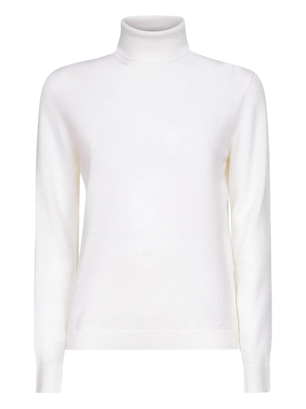 turtleneck ribbed-cuff sweater