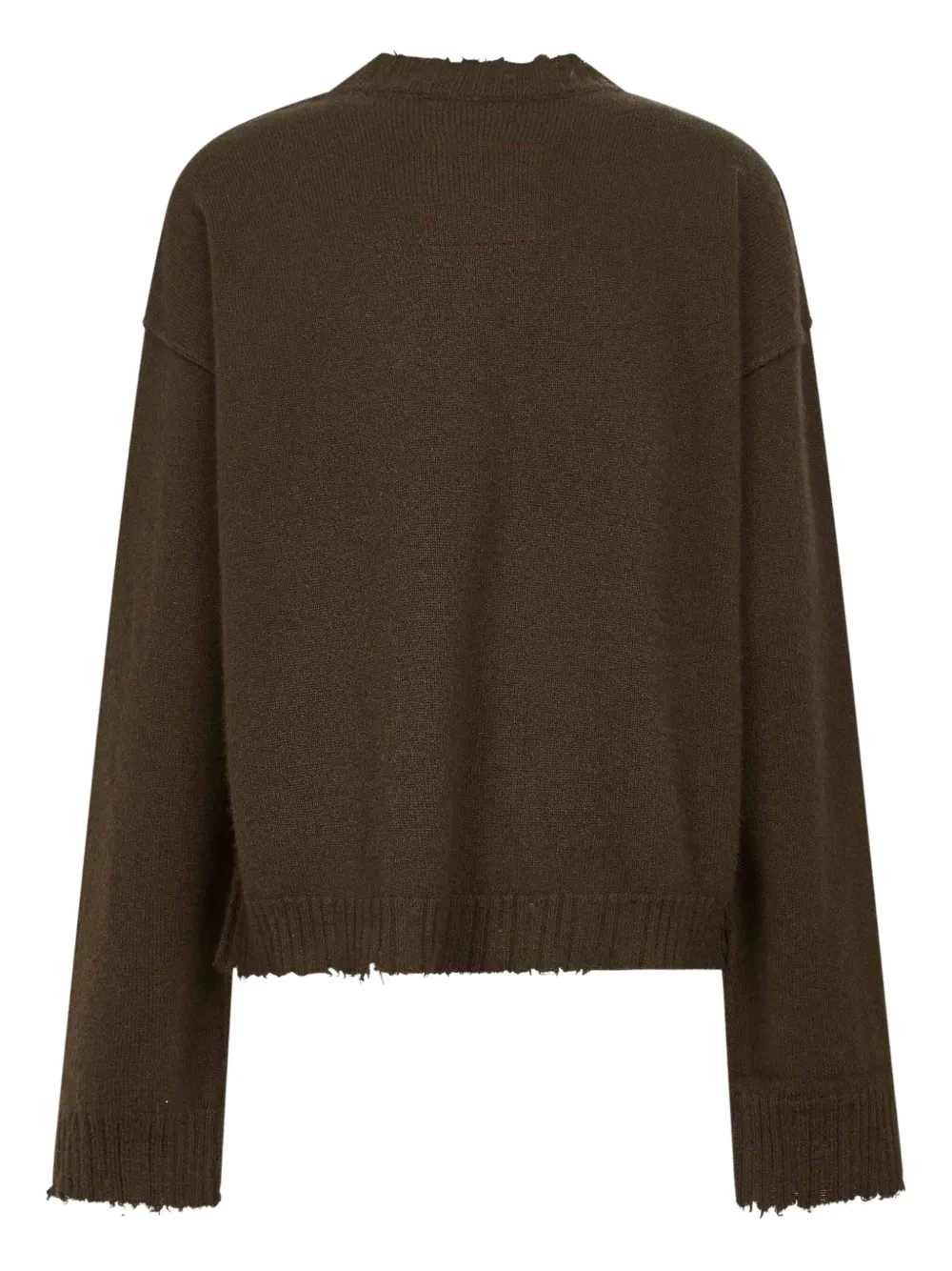 Uma Wang distressed sweater Groen