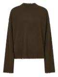 Uma Wang distressed sweater - Green