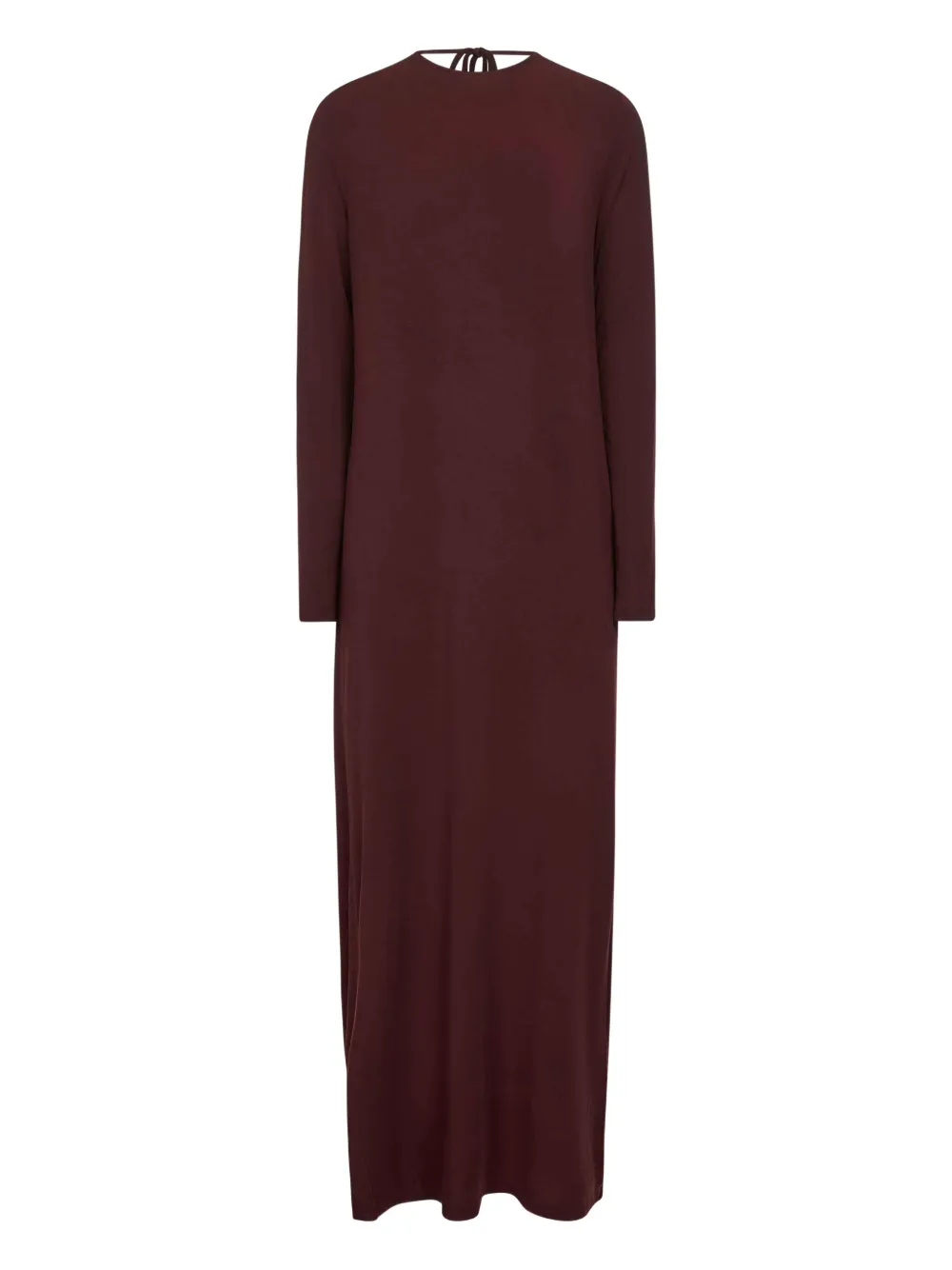 neck-tie maxi dress