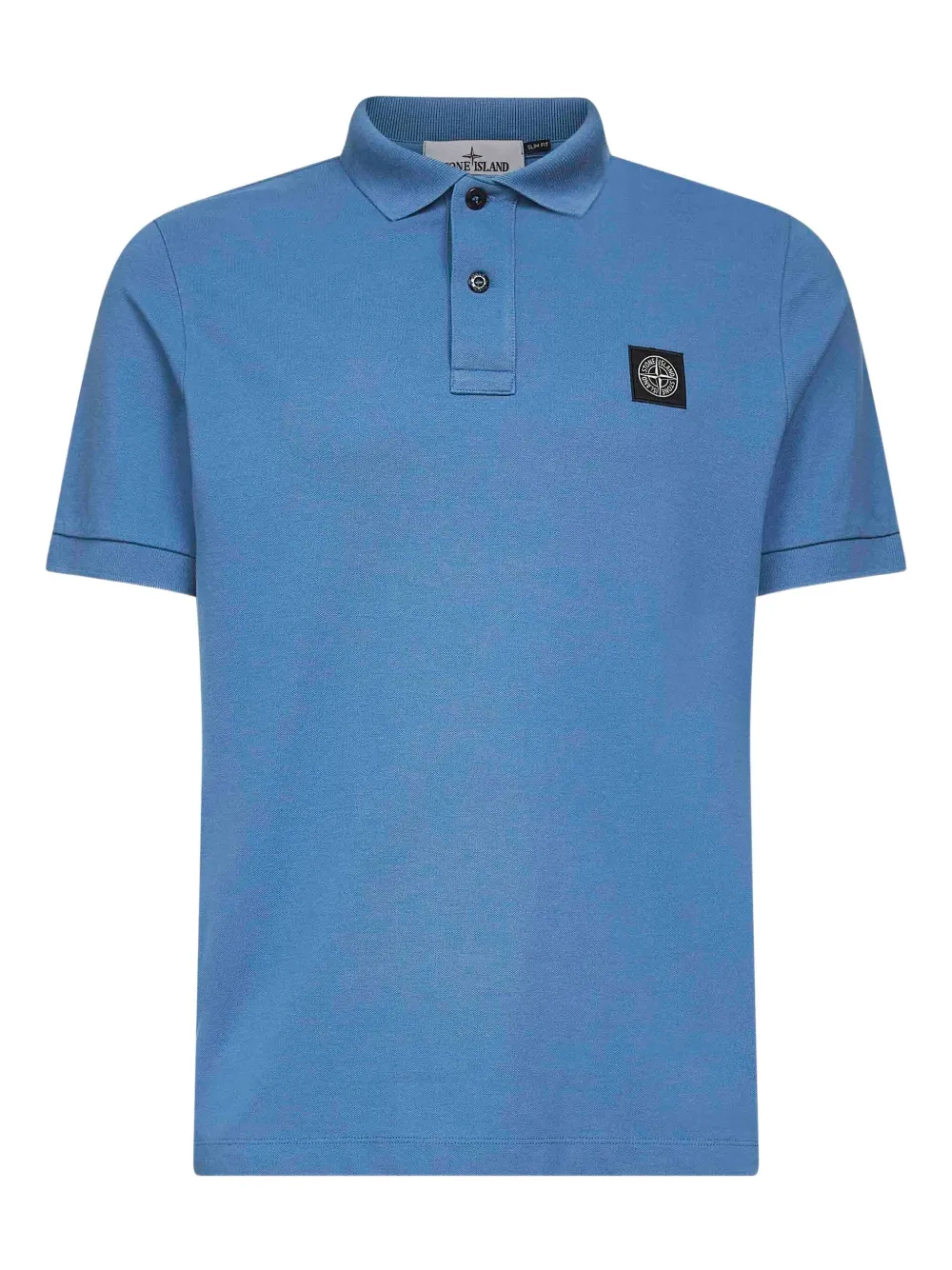 Stone Island compass-logo polo shirt Blauw