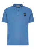 Stone Island compass-logo polo shirt - Blue