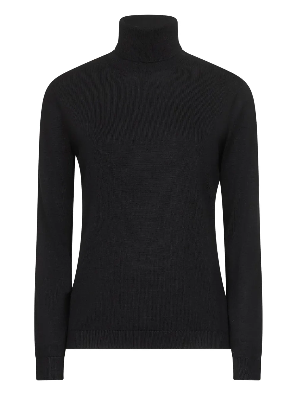 turtleneck ribbed-cuff sweater