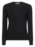 Blanca Vita ribbed crew-neck sweater - Black