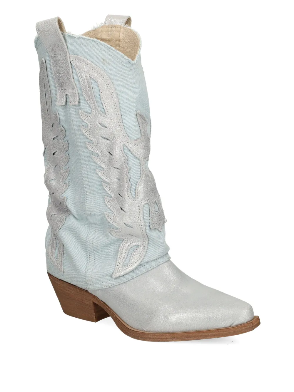 Metisse 50mm embellished cowboy boots Grey
