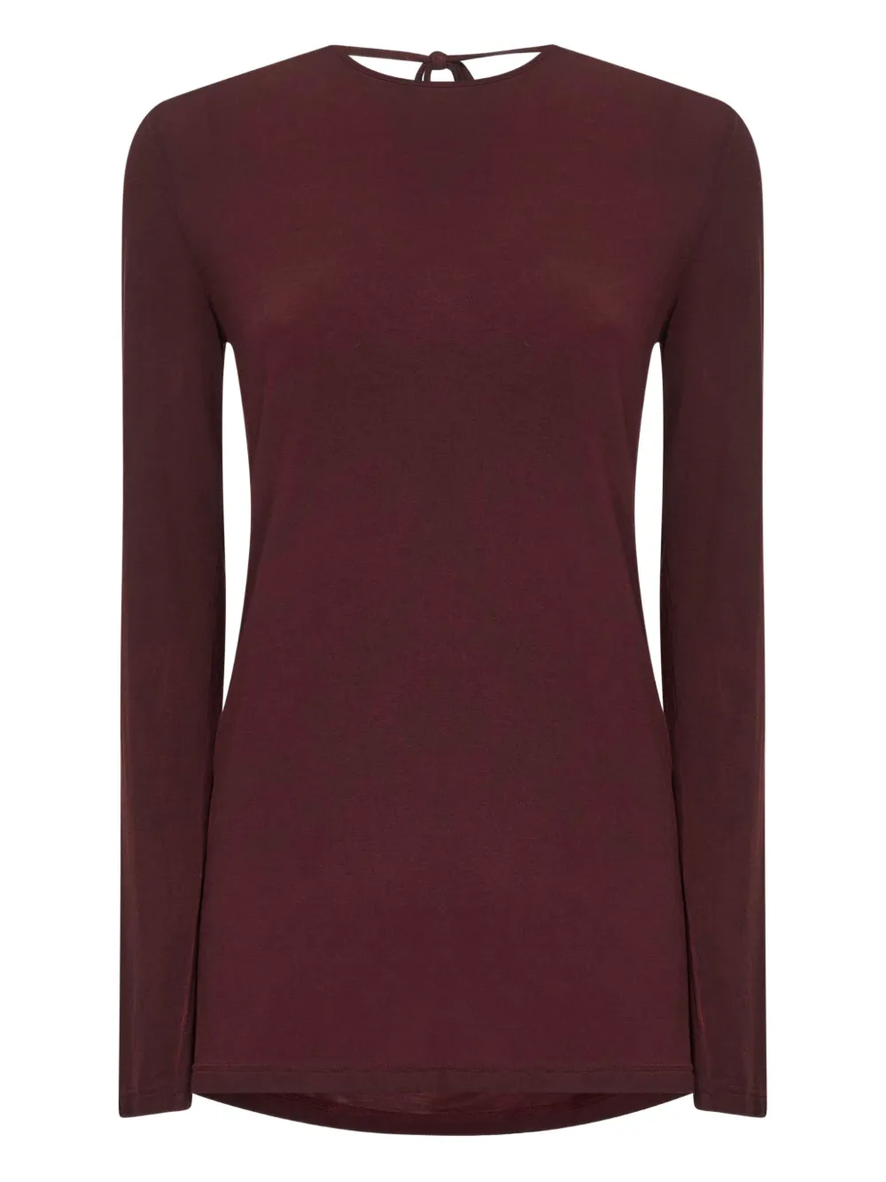 Uma Wang cowl-back long-sleeve top Rood