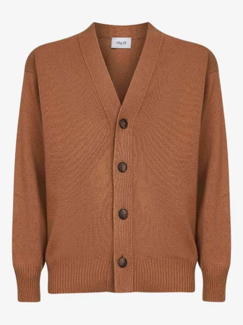 D4.0 button-fastening V-neck cardigan