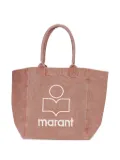 ISABEL MARANT embroidered-logo tote bag - Brown