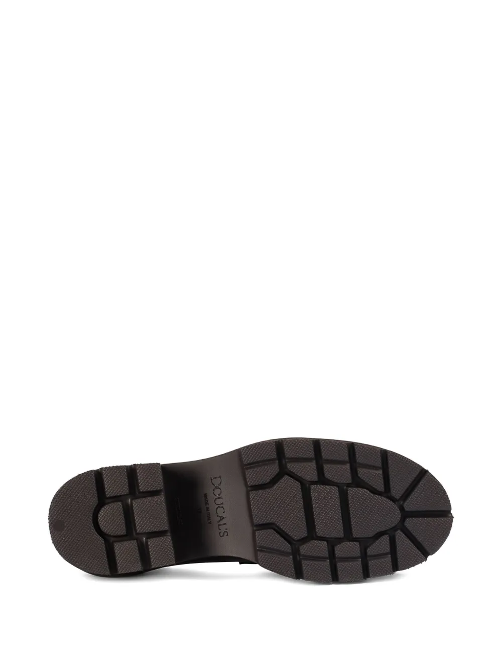 Doucal's block-heel leather loafers Brown