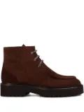 Doucal's lace-up boots - Red