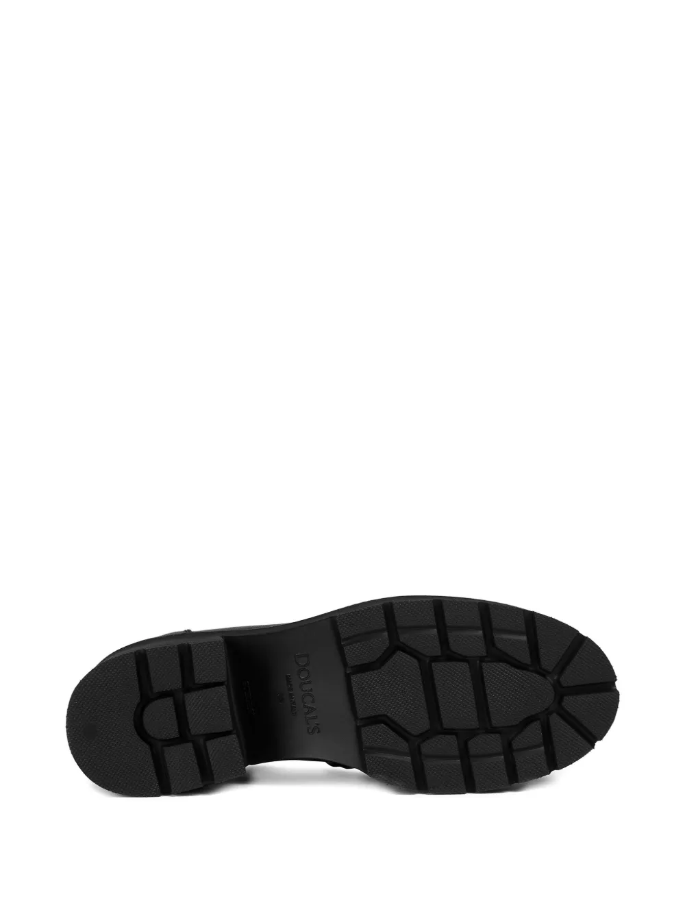 Doucal's Leren loafers met hak Zwart