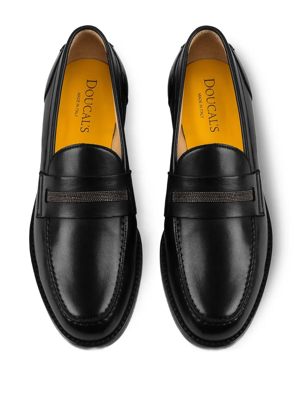 Doucal's Loafers verfraaid met studs Zwart