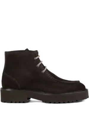 Guidi ラウンドトゥ スエードブーツ | ブラウン | FARFETCH JP