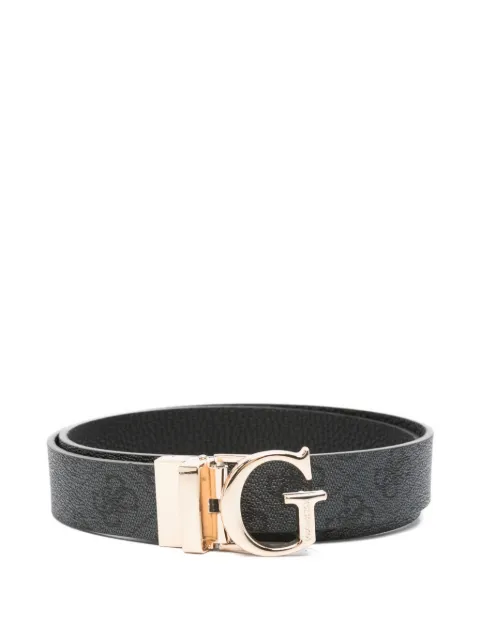 GUESS USA logo-plaque leather belt
